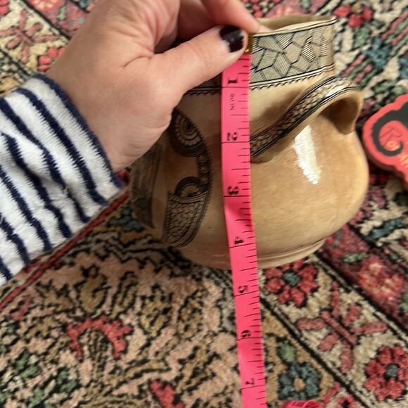 19th Century Drinking Vessel/Jug January 8, 1880 - Old Hall Excelsior Blue - Picture 8 of 9